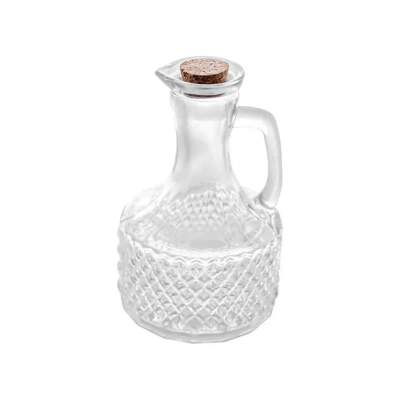 Jarra para Óleo / Azeite em Vidro com Alça Tampa Rolha 370ml