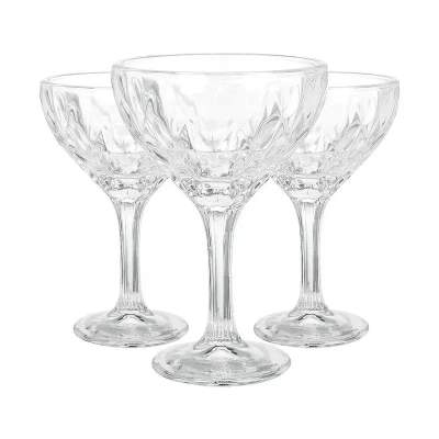 Conjunto de Taças 3 Peças 250ml 15,5X10,3X6,3cm