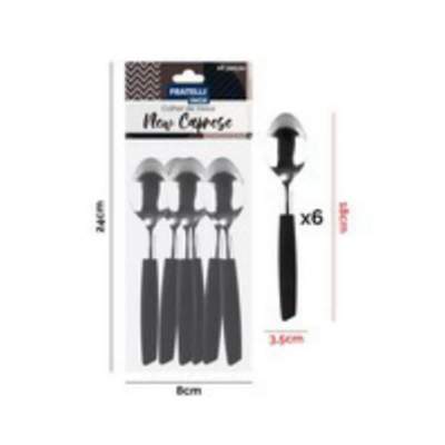 Colher de Mesa New Caprese Preto 6 Peças