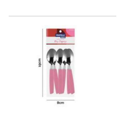 Colher de Chá New Caprese Rosa 6 Peças