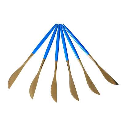 Faca Lux Azul 6 Peças