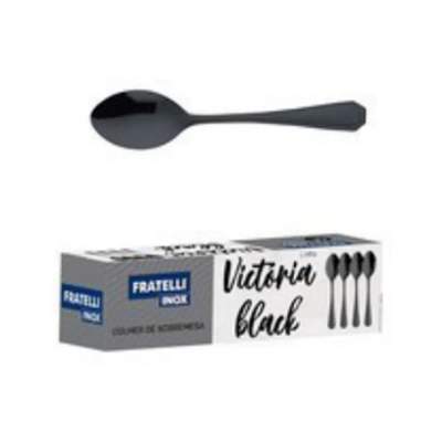 Colher de Sobremesa Linha Victoria Black