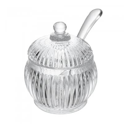 Açucareiro com Tampa e Colher Renaissance 130ml Cristal