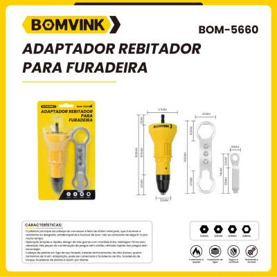 Adaptador Rebitador para Furadeira