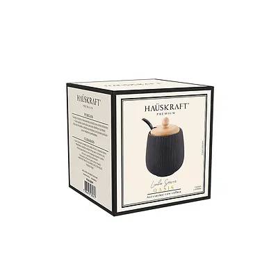 Açucareiro com Colher Oásis Preto 300ml