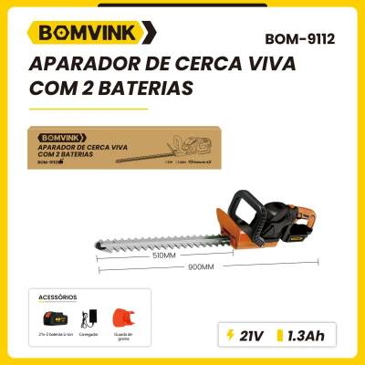 Aparador de Cerca Viva com 2 Baterias