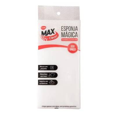 KIT 3 Pçs Esponja Mágica Cianuramida 10 cm x 7 cm x 3 cm