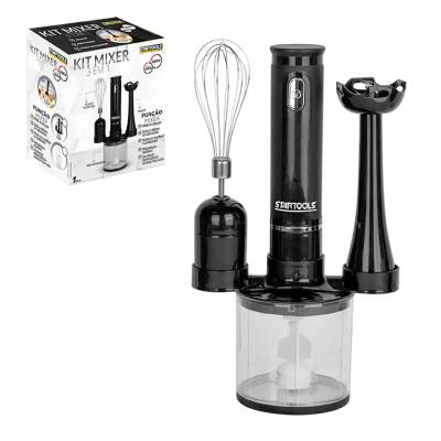Kit Mixer Processador Batedor 3 Em 1 Profissional