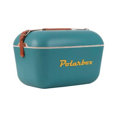 Polarbox Cooler 20 Litros Azul Alça Marrom