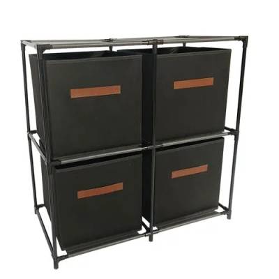 Organizador Quadruplo 2 Andares Tnt e Ferro 68 cm x 34 cm x 68 cm