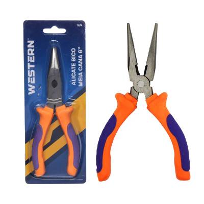 Alicate Bico M Cana RX/Laranja 6"