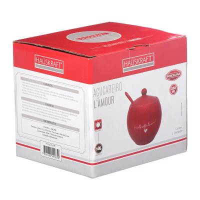 Açucareiro Colhe Lamo Vermelho 350ml