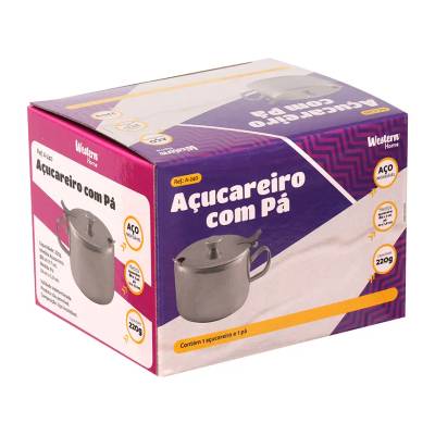 Açucareiro com Pá Inox 220g