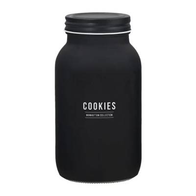 Pote Vidro Manhã Preto 950ml