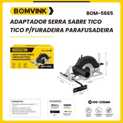 Adaptador Serra Sabre Tico Tico para Furadeira Parafusadeira