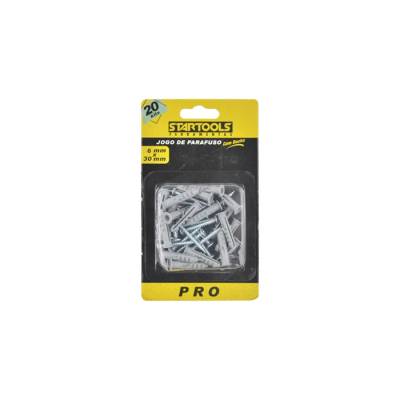 Jogo Parafuso com Bucha 6 X 30Mm
