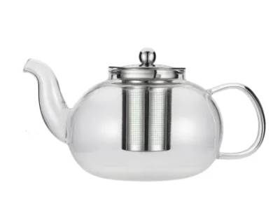 Bule com Infusor 600ml Borossilicato com Tampa de Aço Inox