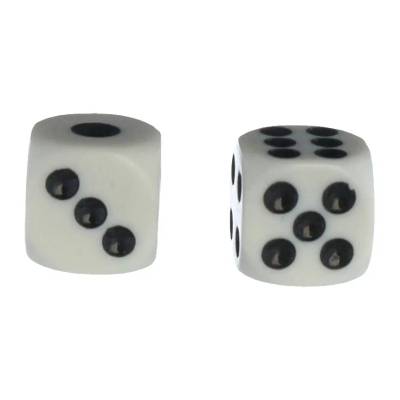 Dados Pote Branco 10 Peças