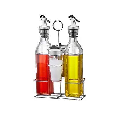 Galheteiro Vidro Suporte 5 Peças