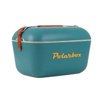Polarbox Cooler 12 Litros Azul com Alça Marrom