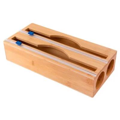 Suporte Organizador Plástico Filme Bambu 33 cm x 15 cm x 7,5 cm