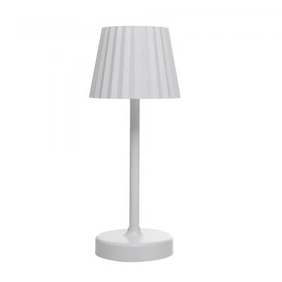 Luminária de Mesa LED 3 Tons Pilha e USB Touch Radiance 10,5cm x 26cm Branca Plástico