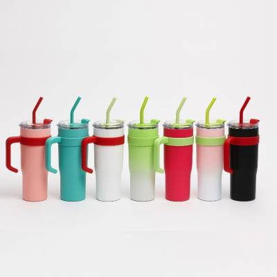 Copo Térmico MS-958 1200ml Dupla Camada Aço Inox com Canudo e Tampa - Variado