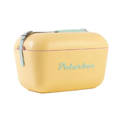 Polarbox Cooler 20 Litros Amarelo Alça Verde Água