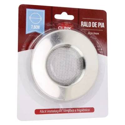 Ralo Pia Aço INOX 6,5 cm (1 un)
