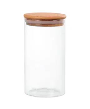 Pote Hermético 1,800ml com Tampa de Bambu