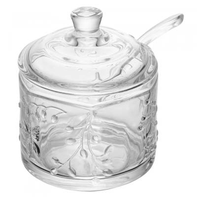 Açucareiro com Tampa e Colher Petit New Butterfly 270ml Cristal
