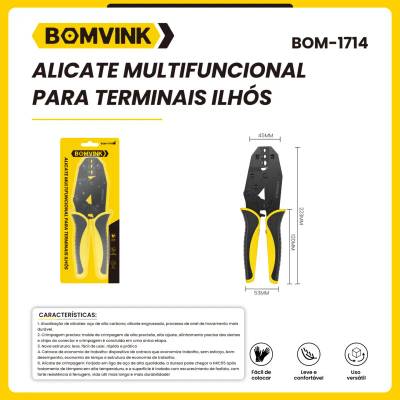Alicate Multifuncional para Terminais Ilhós