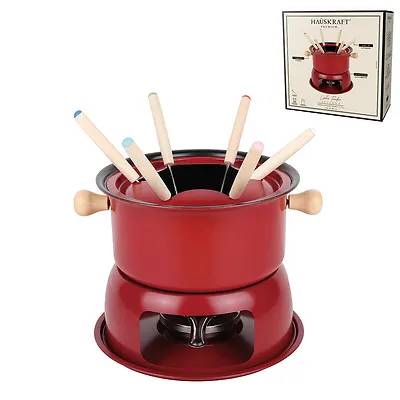 Conjunto Fondue Lucerna Vermelho 11 Peças