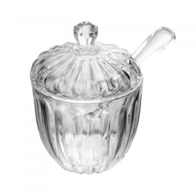 Açucareiro com Tampa e Colher Geneva 180ml Cristal