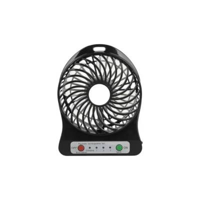 Mini Ventilador Portátil de Mesa Recarregável 3 Velocidades