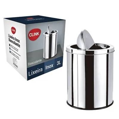 Lixeira Basculante em Aço INOX 8 L (1 un)