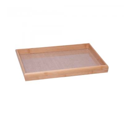 Bandeja com Sisal Natural 30cm x 20cm Bambu