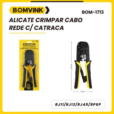 Alicate Crimpar Cabo Rede com Catraca