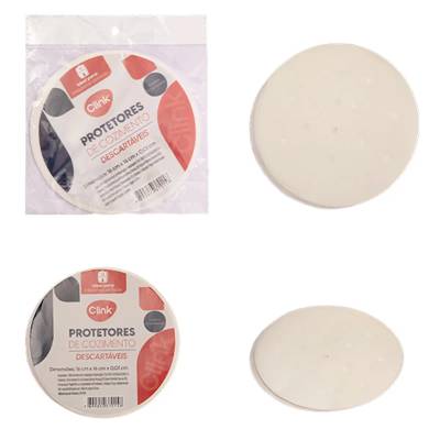 KIT 50 Protetor Descartavel Fritadeira Papel 16 cm x 16 cm x 0,01 cm