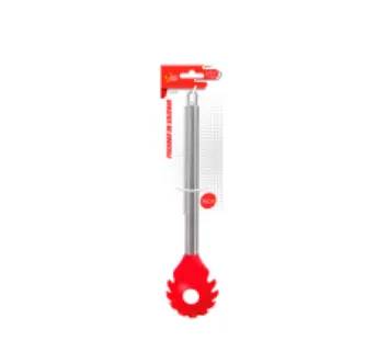 Pegador de Silicone com Cabo Inox 31cm Linha Red
