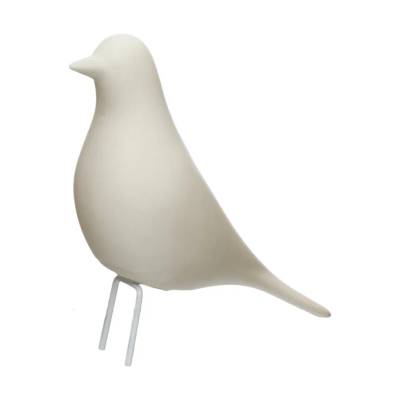 Figura Pássaro Branca 140mm