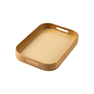 Bandeja Oval Bambu Palha 40X28X5cm