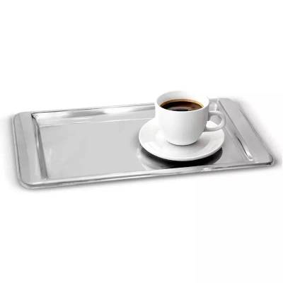 Bandeja Retangular de Inox 30,5X12,2X1,2cm