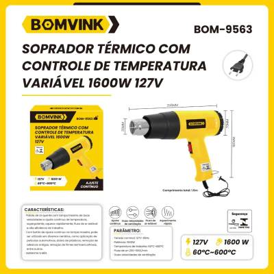Soprador Térmico com Controle de Temperatura Variável 1600W 127V