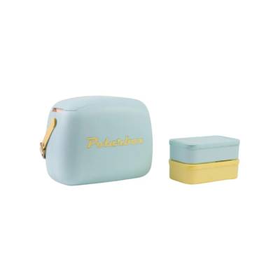 Polarbox Cooler 6 Litros Azul com Amarelo