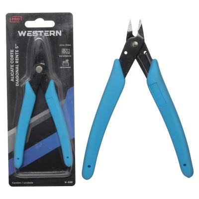 Alicate Corte Diagonal Rente Azul 5"