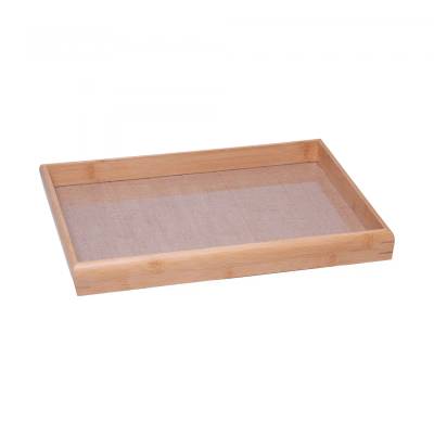 Bandeja com Sisal Natural 35cm x 25cm Bambu