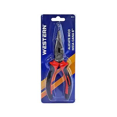 Alicate Bico M Cana Preto/Vermelho 6"