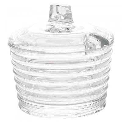 Açucareiro com Tampa Colméia 250ml Cristal
