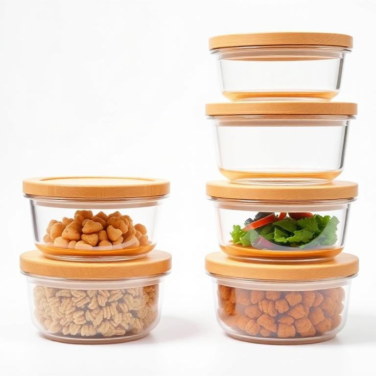 Conjunto de potes herméticos para cozinha